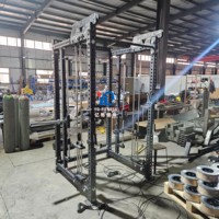 YG FITNESS YG-A006 – Cage de musculation professionnelle de qualité supérieure, machine de fitness multifonctionnelle Smith Trainer pour usage en salle de sport