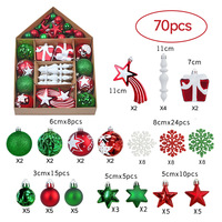 Coffret Cadeau de Boules de Noël Assorties Scintillantes, Ornements de Noël en Forme de Bonbons et de Glaçons, Décorations à Suspendre pour Arbre de Noël pour Fêtes de Fin d'Année