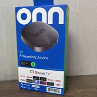 Boîtier TV intelligent Onn 4K Plus Android 14, décodeur 4K Quad Core, Wi-Fi 2.4G/5GHz, 2 Go de RAM, télécommande vocale, lecteur multimédia en streaming