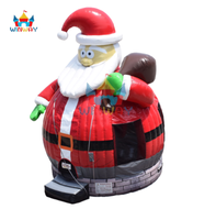 Château gonflable pour enfants, Père Noël et Grinch, en PVC écologique, pour fêtes de fin d'année, décoration de Noël intérieure et extérieure, en solde