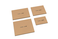 Vente en gros de boîtes postales ondulées kraft brun imprimées personnalisées, emballage de sous-vêtements de marque privée pour lingerie, fourrure, commande en gros