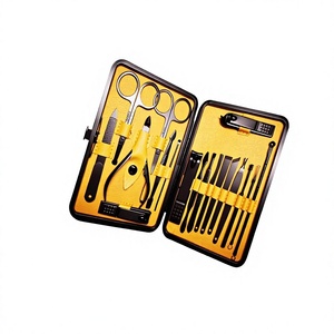 DANTRIC IMPLANTS Professional Manicure Kit 18Pcs Stainless Steel <b>Nail</b> <b>Tools</b> 5-in-1 <b>Nail</b> Clipper Classic Style Portable Case for - Product Image 5