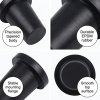 Bouchon rond en silicone de type T, étanche, la forme et la taille peuvent être personnalisées selon le dessin
