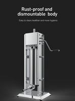 Vevor — poussoir manuel en acier inoxydable, 5l, Machine pour emballer des saucisses, de la viande, marqueur