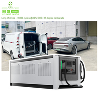 Station de charge de voiture Ev 40kW 60kW avec batterie au lithium Stations de charge mobiles pour le sauvetage routier Chargeur rapide portable Ev