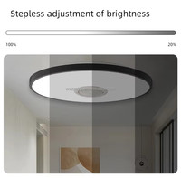 Plafonnier LED intelligent TUYA avec musique, lumière RGB, télécommande, application, éclairage audio, salon, chambre à coucher, plafonnier musical