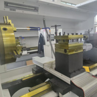 Tour CNC horizontal haute rigidité CAK61125-1500, grande portée 1250 mm, robuste, commande GSK, machine d'atelier haute productivité