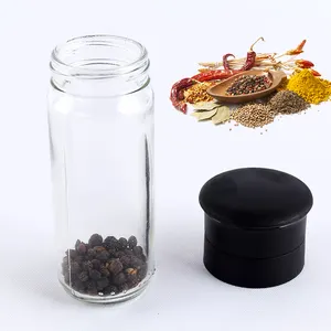 Amazon hot selling hand operated disposable pepper and salt mill  Amazon hot selling manually ceramic salt pepper grinder 100ml