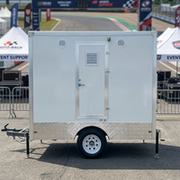 Trailer Toilet Lipat Portabel Mewah, Trailer Toilet Mandi Bergerak, Trailer Toilet Portabel