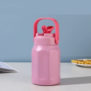 Gourde isotherme à double paroi en acier inoxydable pour le sport, le camping, les voyages, l'alpinisme, avec paille - Product Image 4