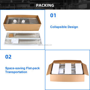 معدات مطبخ الفنادق، طاولة عمل من الفولاذ المقاوم للصدأ 304 بأربعة مستويات مع حوض لغسل الأكواب - Product Image 6
