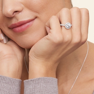 Classic White <b>Crystal</b> Silver <b>Ring</b> for Women Wedding Party Engagement Anniversary Gift - Product Image 4