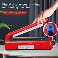 Scelleuse manuelle à impulsion portable numérique à contrôle de température, corps en plastique, pour usage domestique et commercial