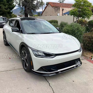 Kit carrosserie tuning noir brillant/aspect carbone ABS : lèvre de pare-chocs avant, spoiler, séparateur, diffuseur pour Kia EV6 GT GT-line 2021 2022 2023 - Product Image 6