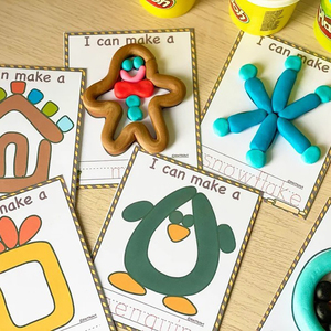 Juego Educativo de Tarjetas de Aprendizaje de Navidad 2026, No Tóxicas, Súper Suaves, con Tapetes de Plastilina, para Niños - Product Image 3