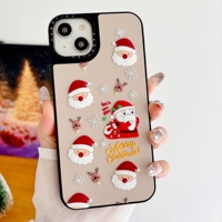 Nouvelle coque de téléphone en silicone 3D de luxe et tendance pour Noël, compatible avec iPhone 17, 16 Pro Max, 16 Pro, 16 Plus, 16, 15, 14