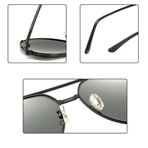 Logo personalizzato <span class=keywords><strong>occhiali</strong></span> da sole <span class=keywords><strong>Vintage</strong></span> stile aviazione grande montatura <span class=keywords><strong>occhiali</strong></span> da sole UV400 metallo pilota <span class=keywords><strong>occhiali</strong></span> da sole per gli uomini donne in oro argento - Product Image 3