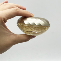 Facets Design – Pots en verre ovales de luxe 50g 30g pour crème visage, flacon cosmétique avec bouchon à vis, emballage de soins de la peau, logo personnalisé