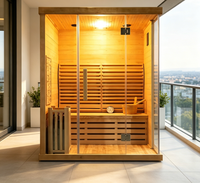 Cabine de sauna infrarouge la plus vendue, directement de l'usine, sauna infrarouge intérieur, panneau chauffant infrarouge au carbone pour spa de luxe à domicile