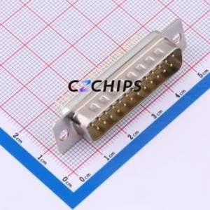 X0225WC2W1 D-Sub/VGA Connector Through hole Component (THT) Connector Standard D-Sub Male 25P Through Hole - Product Image 1