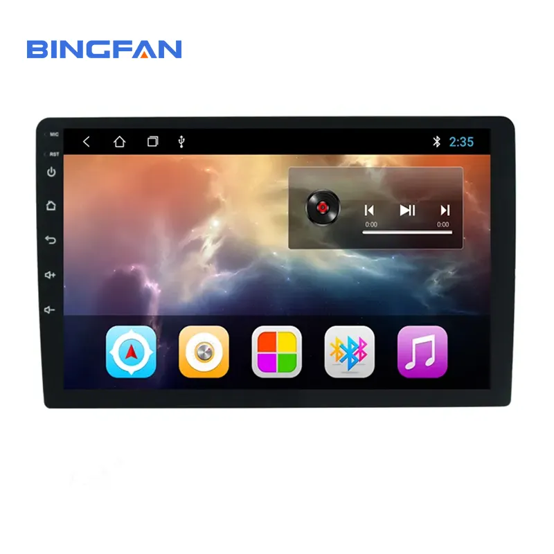 Radio con GPS para coche, reproductor con Android 9,0, 9 pulgadas, 1 + 16GB, Wifi, BT, Universal, Audio