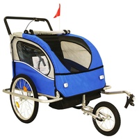 Remorque de vélo pliable portable pour bébé, meilleure vente, avec cadre en aluminium, tissu imperméable 600D, design pliable, charge utile de 40 kg