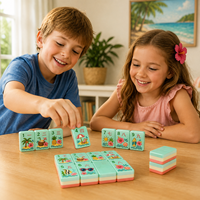 Fabrication sur mesure de jeux de Mahjong américains en acrylique avec motifs de carreaux personnalisés, 1, 2, 3, 4 ou 5 couches, pour le divertissement