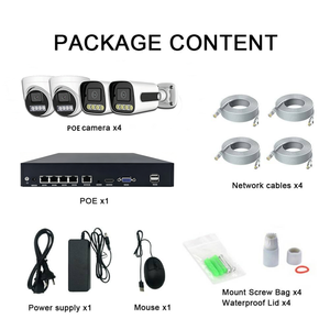 ชุดกล้องวงจรปิด 4CH 8MP NVR ระบบ IP Network POE แบบโดมและแบบกระบอก ความละเอียด 4K ภาพสีเต็มรูปแบบในเวลากลางคืน ระบบกล้องรักษาความปลอดภัย - Product Image 3