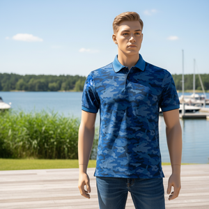 Polo de camuflaje azul - Product Image 3
