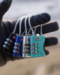 Serrures TSA pour bagages petite serrure à combinaison avec câble pour valise armoire sac à dos <span class=keywords><strong>petit</strong></span> cadenas pour essentiels de voyage - Product Image 3