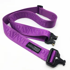 ZONESIN-cinturón táctico de nailon de liberación rápida para mujer, cinturón ajustable con logotipo personalizado