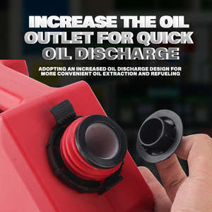 Jerry tank 3.8L Réservoir de carburant de rechange pour automobiles et motos 1 gallon résistant à la chaleur et aux hautes températures - Product Image 3