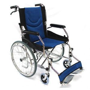 Fauteuil roulant manuel pliable personnalisable, ultra-léger, avec cadre en acier carbone, à propulsion manuelle, pour les personnes âgées et les personnes handicapées - Product Image 1