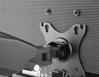 Support de bras de moniteur double avec support de montage à ressort à gaz Support réglable pour un placement facile du moniteur