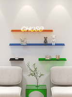 Étagères flottantes en acrylique transparentes, étagères murales pour la décoration de la pièce, étagères murales flottantes