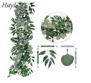 Guirlande artificielle d'<span class=keywords><strong>eucalyptus</strong></span> artificielle, 1 m, décorations <span class=keywords><strong>de</strong></span> mariage rustiques, guirlande <span class=keywords><strong>de</strong></span> feuilles, pour <span class=keywords><strong>chemin</strong></span> <span class=keywords><strong>de</strong></span> <span class=keywords><strong>Table</strong></span>, FZH330 - Product Image 2
