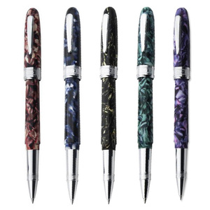 Stylo à rouleau marbre NM-69, recharge allemande, stylo à rouleau acrylique de luxe avec Logo personnalisé - Product Image 2