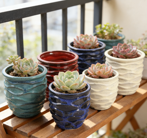 Petits pots <span class=keywords><strong>de</strong></span> fleurs décoratifs, pots pour plantes succulentes et pots <span class=keywords><strong>de</strong></span> plantes, taille et couleur personnalisables - Product Image 1