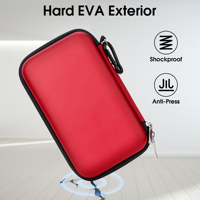 EVA casing keras penyimpanan portabel, tas penyimpanan Aksesori Digital kabel Data daya ponsel tahan guncangan tahan air