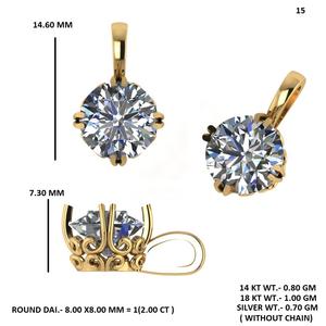 Colgante de diamante cultivado en laboratorio de lujo, elaborado en oro rosa, perfecto para coleccionistas de joyería fina, ocasiones especiales o regalo personalizado. - Product Image 5