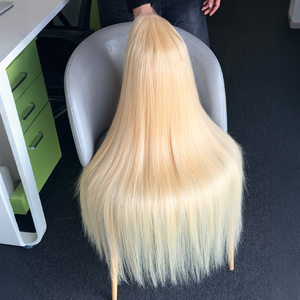 Peluca de Cabello Humano Brasileño de Alta Calidad, 100% Cabello Humano, 5x5, Liso, 30 Pulgadas, Rubio 613, Venta al por Mayor - Product Image 4