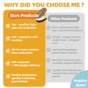 हॉट सेल एल-आकार की इंटरैक्टिव बिल्ली खरोंच कार्डबोर्ड - Product Image 6