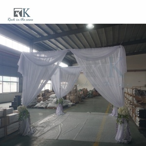 Aluminum Telescopic Pipe and Drape for Wedding Backdrop Decoration Supply and Activities Adjustable Pipe - Product Image 3