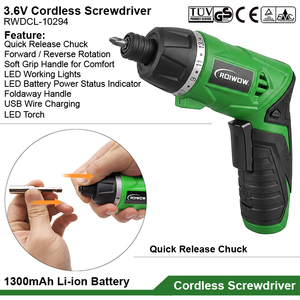 Mini <span class=keywords><strong>tournevis</strong></span> électrique sans fil 3,6 V avec jeu d'embouts, batterie lithium-ion rechargeable, kit d'outils électriques portables, petit <span class=keywords><strong>tournevis</strong></span> multifonction - Product Image 4