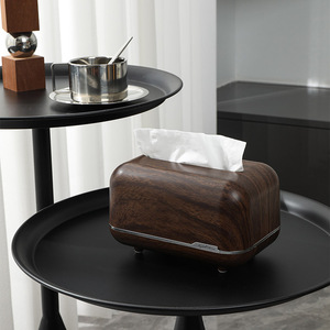 Caja de pañuelos de escritorio para sala de estar, nuevo estilo chino, de plástico, para mesa de centro, dormitorio, lujo ligero para el hogar, control remoto magnético de primavera - Product Image 5