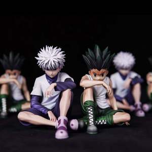 2 Styles de Figurines Manga, Statues de Dessins Animés, Figurines Assises, Nouveautés <span class=keywords><strong>Hunter</strong></span> <span class=keywords><strong>Gon</strong></span> <span class=keywords><strong>Freecss</strong></span> Killua Zoldyck Figura Pvc Anime Figure Cadeaux Jouets - Product Image 1
