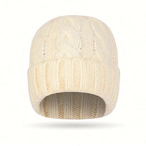 Winter New European American Solid Color Twist Ponytail Knit Beanie <b>Hat</b> Women Lady Fashion Warm Knitted <b>Hat</b> - Product Image 3