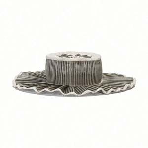 Sombrero de Sol Plegable de Ala Ancha para Mujer, Moderno y a la Moda, para Verano y Otoño, Fácil de Transportar, con Correa Plisada, de Lujo, para la Playa - Product Image 5