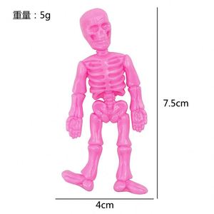 Juguetes de Esqueleto Elástico de TPR para Aliviar el Estrés de Halloween, Juguetes Divertidos para Bromas y Ventilación de Emociones - Product Image 3