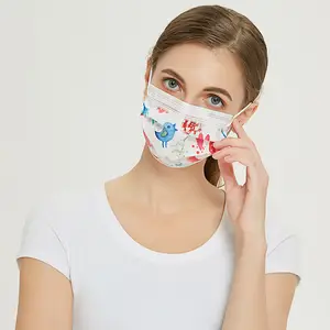 Disposable Mask Printing Machine 4 Color Custom Logo Prints Design Mask Face Mask Custom Print